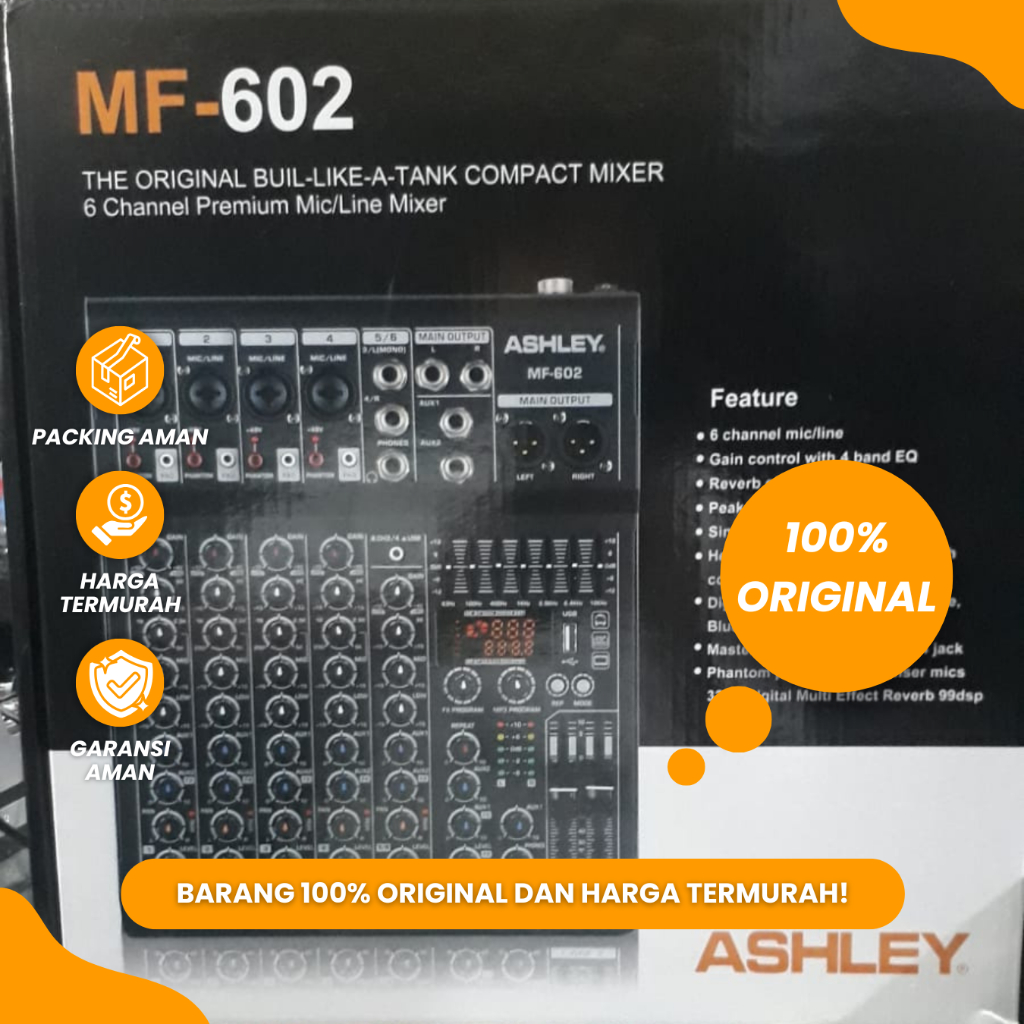 Mixer Ashley MF 602 Mixer 6 Channel Ashley MF 602 Original