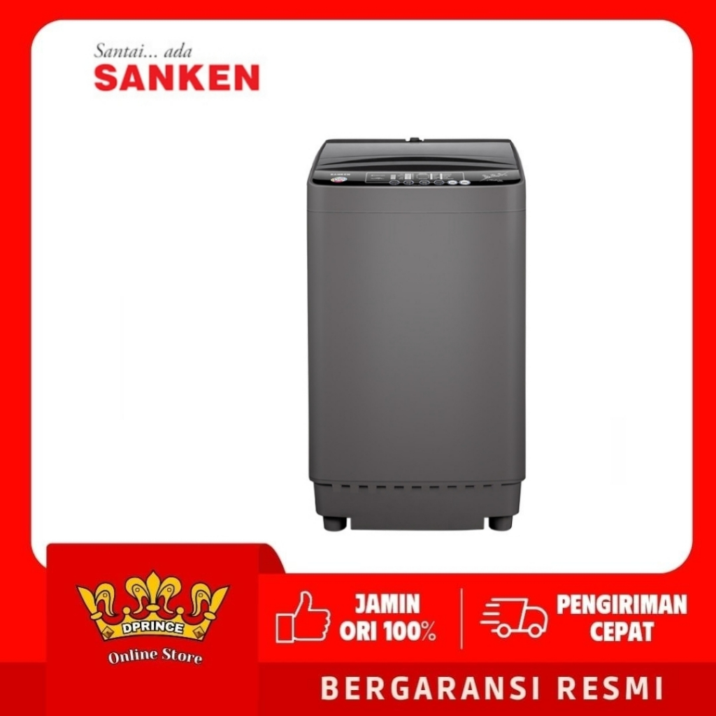 SANKEN Mesin Cuci 1 Tabung 8KG AWS-866PP /AWS 866PP Low watt