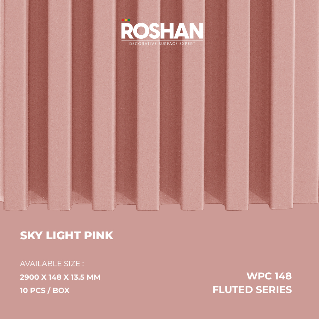 WALLPANEL FLUTED WPC ROSHAN 2900 x 14,8 CM - 148 FLUTED