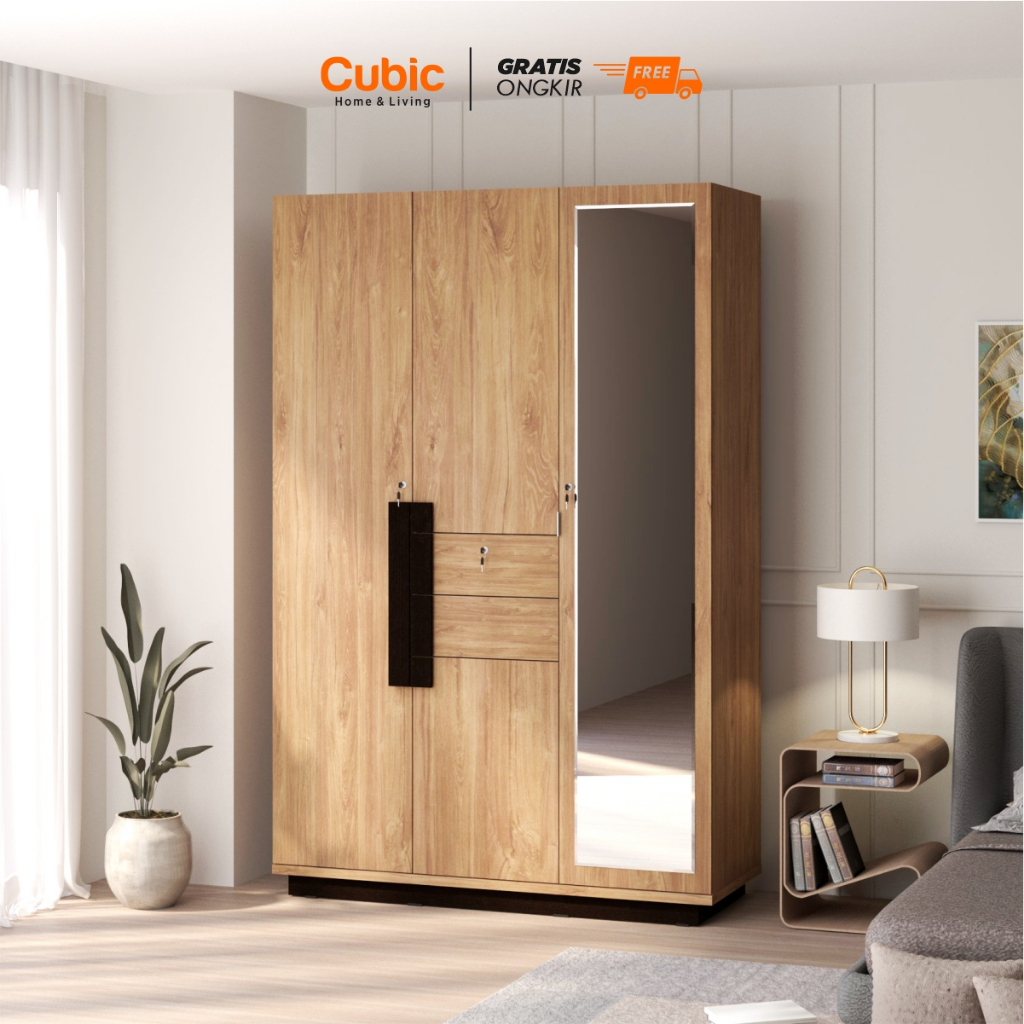Cubic Lemari Pakaian / Lemari Baju Cermin - Avanti BELLAMY LP