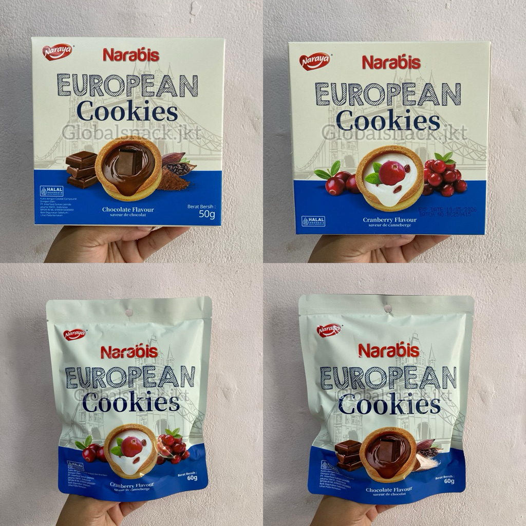 

NARABIS EUROPEAN COOKIES CRANBERRY / CHOCOLATE - BISCUIT