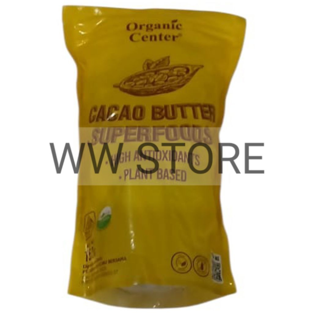 

Mentega kokoa VEGAN halal MUI OC Organic Center High Antioxidants Plant Based CACAO BUTTER SUPERFOODS 150g