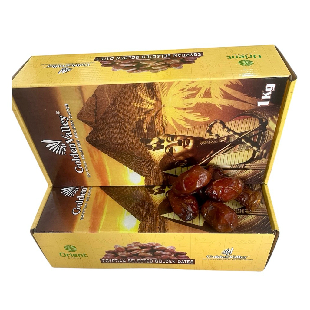 

Kurma Madu Mesir Golden Valley 1kg Kemasan Kardus