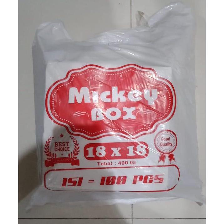 

Dus | Box 400gsm | Kotak Nasi Kue Makanan 18x18 / 20x20 / 22x22 Polos 22 x 22 Mickey
