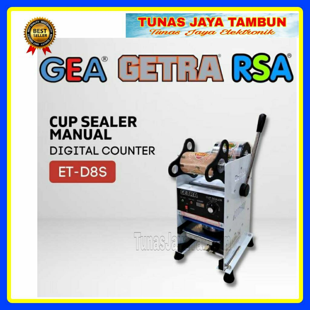 CUP SEALER GETRA ETD 8SM / GETRA MANUAL CUP SEALER ET D 8 SM / GETRA ET-D 8SM