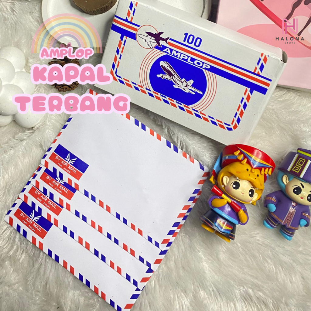 

1 Pack Amplop Kapal Terbang isi 100 Lembar