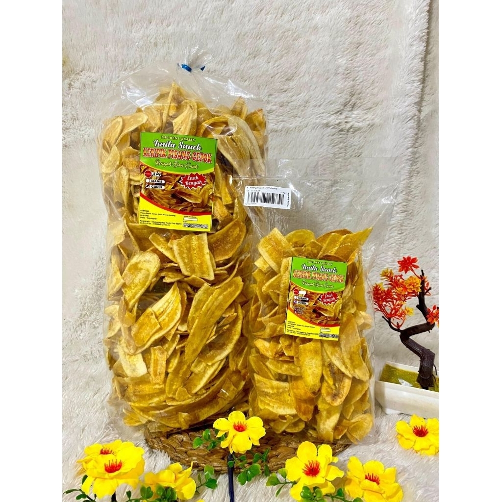 

Keripik Pisang Kepok Gurih Isnita