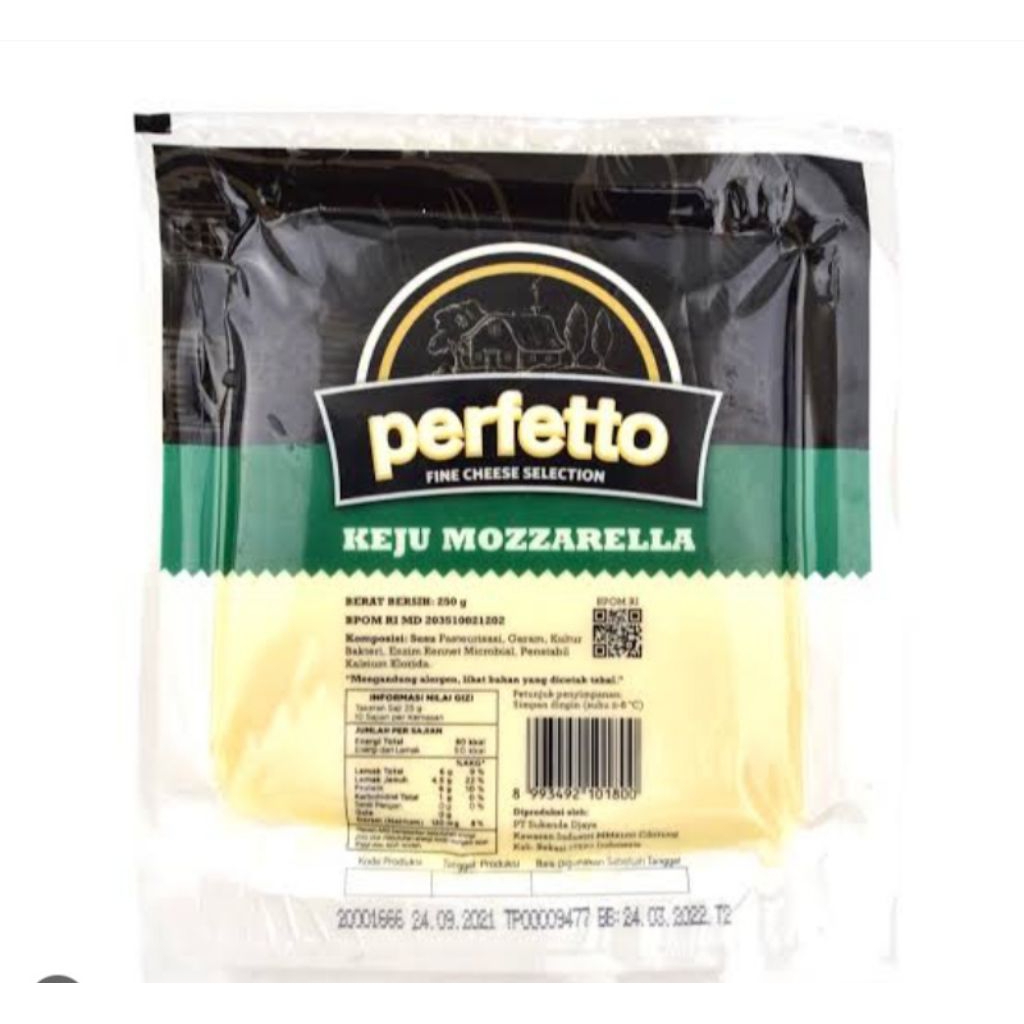 

Mozarela Perfetto 250gr Bogor