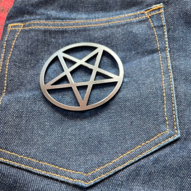 Aksesoris Celana Raw Denim Back Pocket Fading | Alat Buat Fading Saku Kantong Celana Raw Denim - BIN