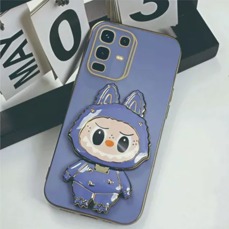 Case Infinix Note 50s 50x 50 Pro+ Labubu Mirror Stand Premium Silicon Plating