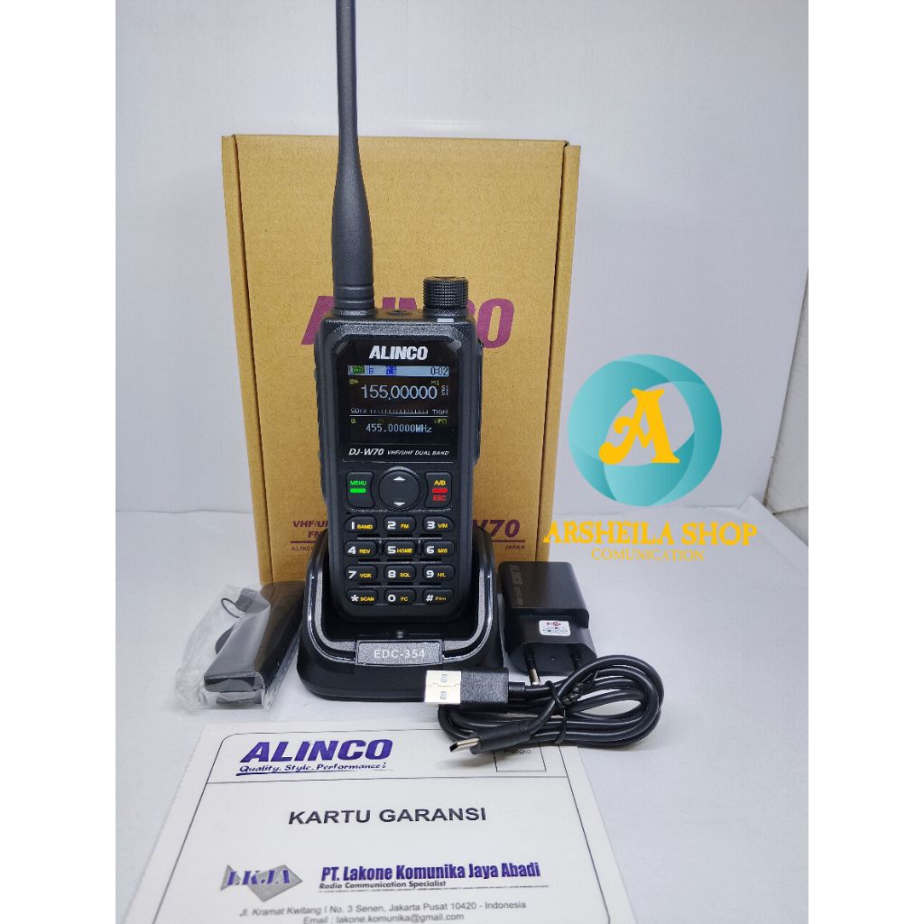 Ht Alinco dj w70 dual band 10 watt waterprof original