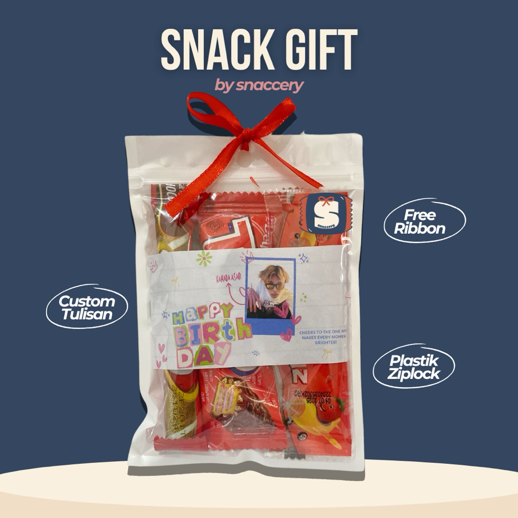 

Snack Gift Merah Estetik – Kado Murah 3ribuan | Bisa Custom Tulisan | Hadiah Unik