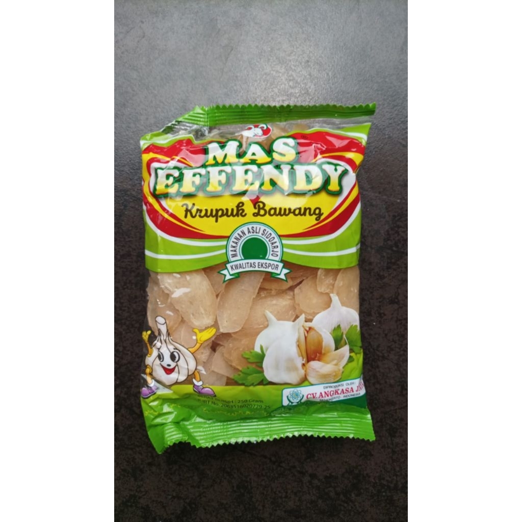 

Kerupuk Bawang Mas Effendy 250 gr