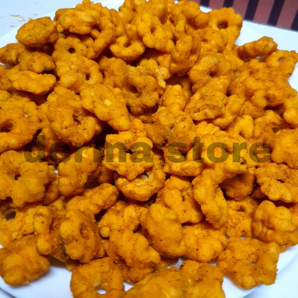

Bunga Sakura 500 Gram - Snack Ribut - Snack Jadul Bunga Sakura/Bunga Ribut