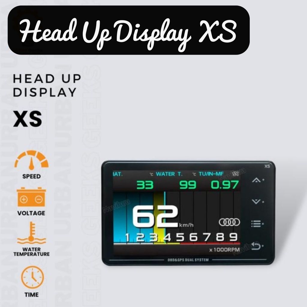 Car Head Up Display XS HUD OBD2 Coolant Speedometer Digital  - HUD OBD2 XS BMW E90