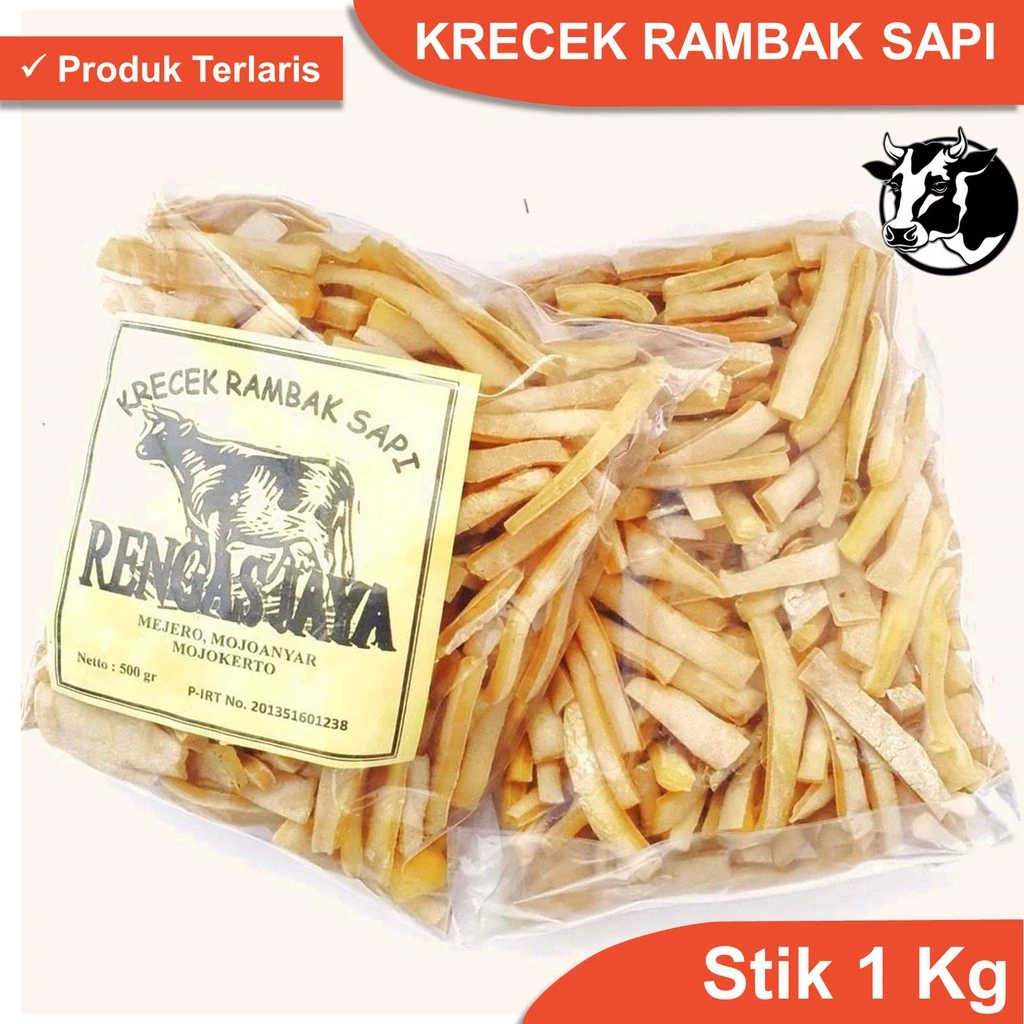 

Paket 1kg Kerupuk Rambak Kulit Sapi Stik | Kerupuk Dorokdok Mentah Super | Jangek Mentah