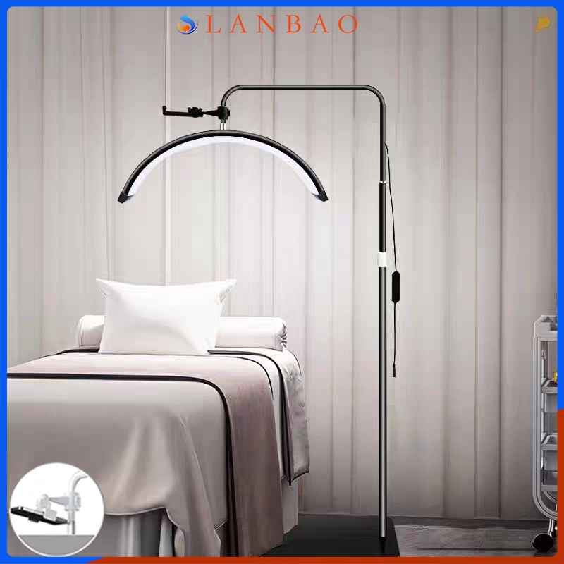 NEW Lampu Wajah LED Ruang Tamu Lampu Berdiri Lampu Kecantikan Berbentuk U Lampu Ekstensi Bulu