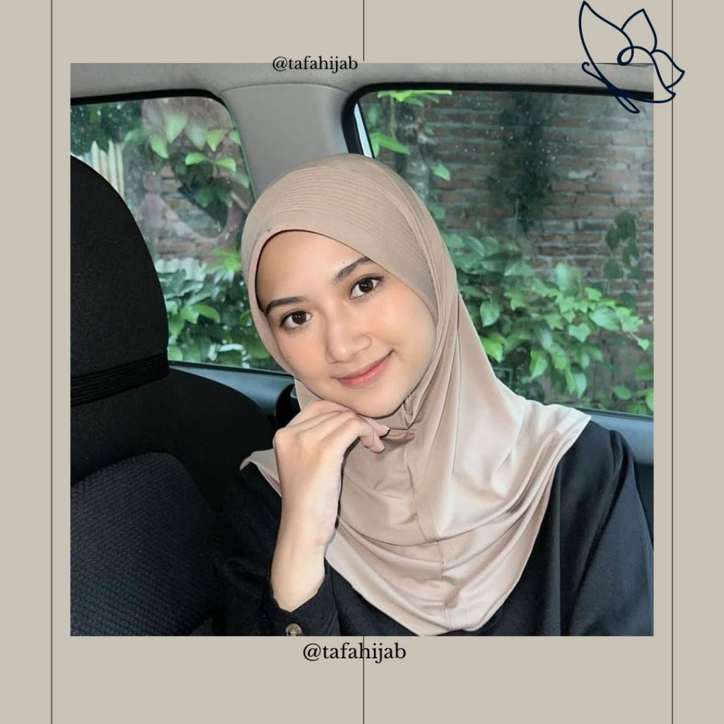 Hijab Bergo Sport Ukuran M // Bergo Ped Tebal // Hijab Instan