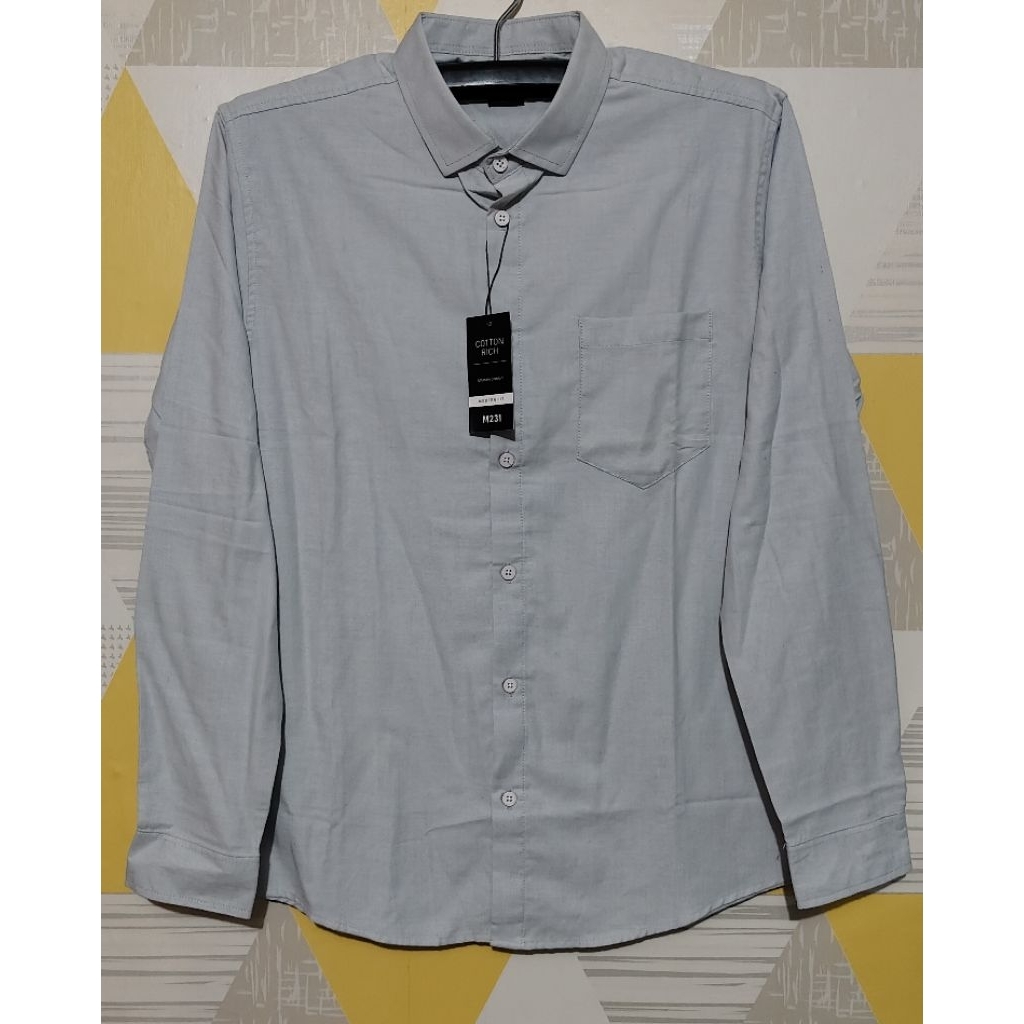 Kemeja Panjang Pria M231 original size M, XXL