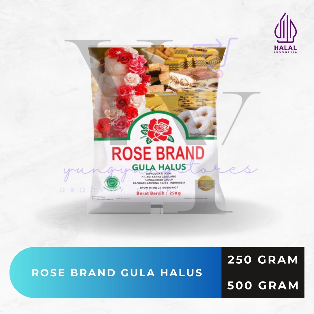 

Rose Brand Gula Halus / Tepung Gula 250 gram / 500 gram
