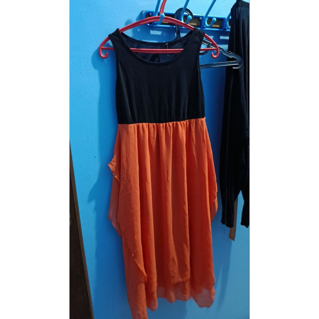 Dress Sifon Dress lengan pendek L
