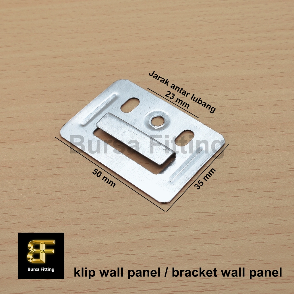 Klip wall panel / braket wall panel / klip besi wpc wall panel