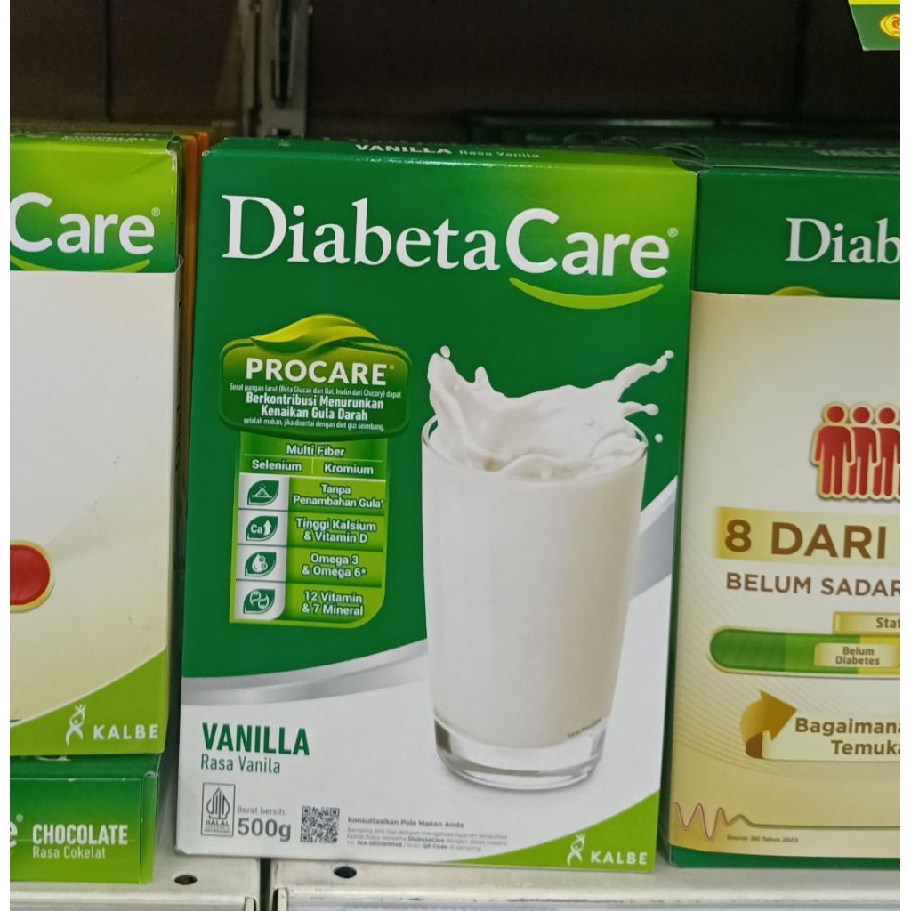 

Susu Kontrol Gula Darah Diabetacare Susu Bubuk Rasa Coklat Vanila 500 Gr
