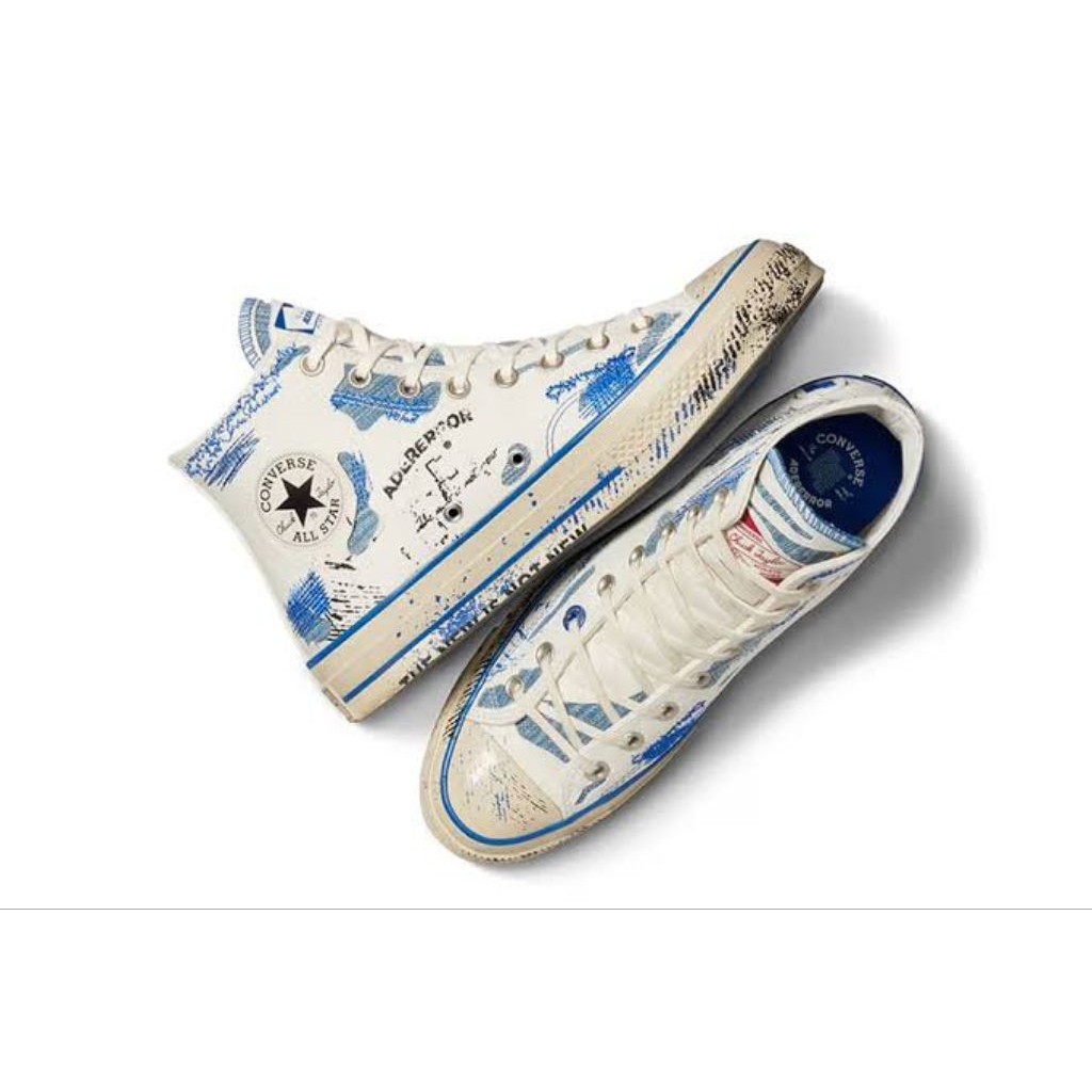 Sepatu Sneakers Pria Converse Chuck All Star 70s Ader Error Whit Blue Imperal