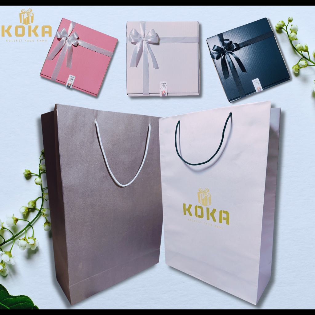 

KOKA Paper Bag Hampers Gift Box Kado 25x35x9cm