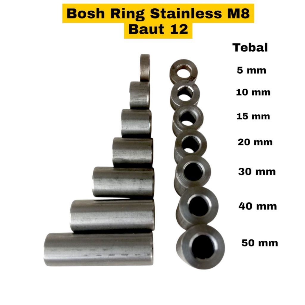 Bosh Ring Stainless M8 Baut 12 Universal