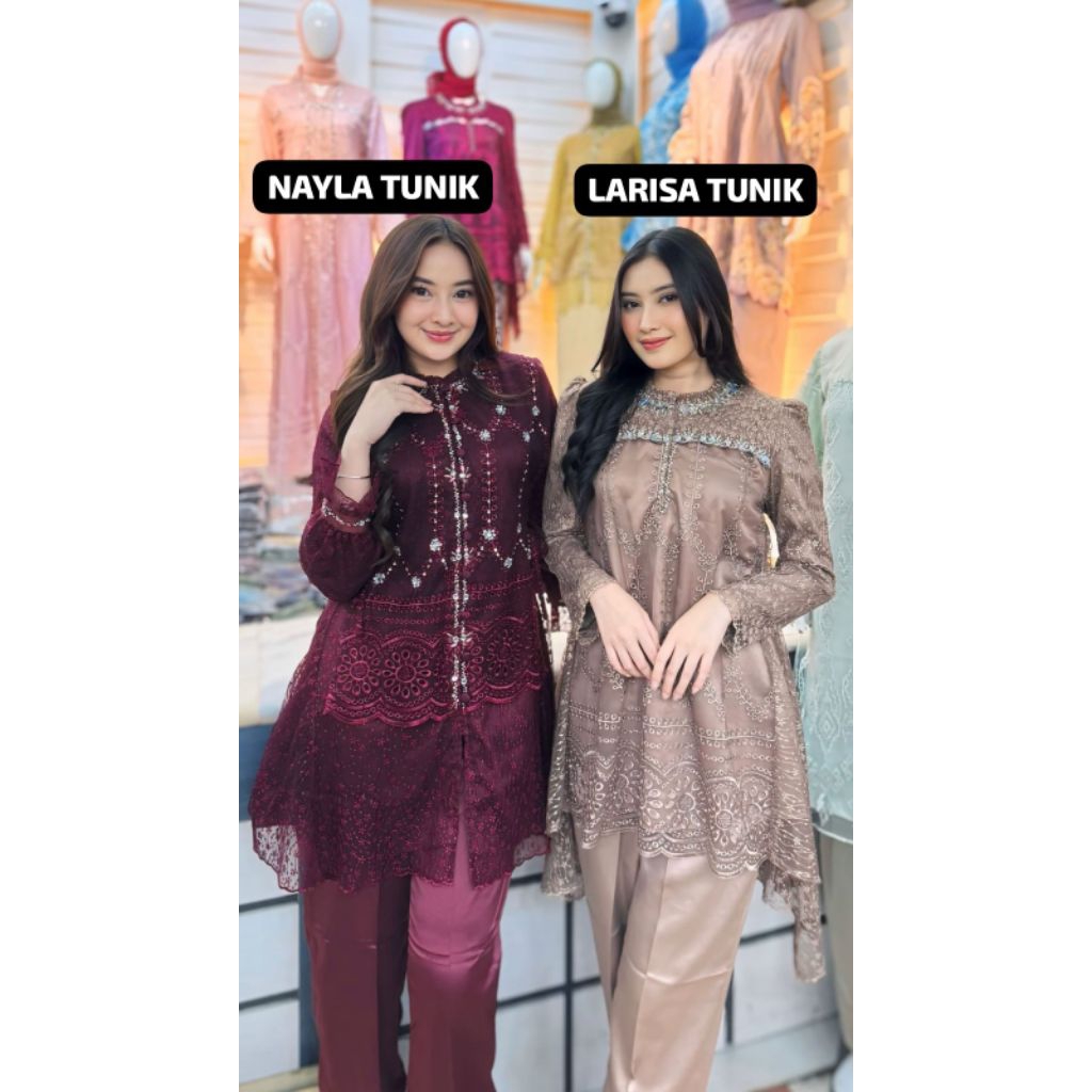 LARISA TUNIK//KEBAYA//KEBAYA MODERN//KEBAYA WISUDA//KEBAYA LAMARAN//WISUDA//KEBAYA TUNIK//OUTFIT PES