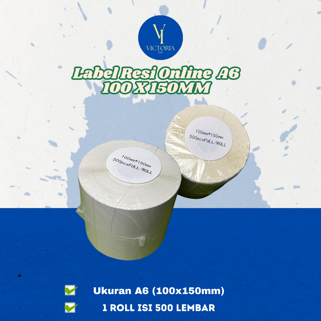 

Direct Thermal Sticker A6 Label Stiker 100x150 Label Stiker A6 Label Resi Online 100x150 Label Thermal Resi Paket Online Shop 10cmx15cm // Label Blueprint 100x150 // Label Kuya 100x150 // Label Resi 100 x 150