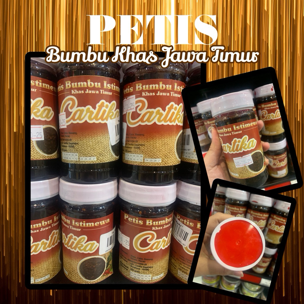 

Petis cartika bu Rudy/Bumbu petis/Sambel petis/Petis Udang/Petis Surabaya/Oleh-oleh surabaya/Khas Surabaya