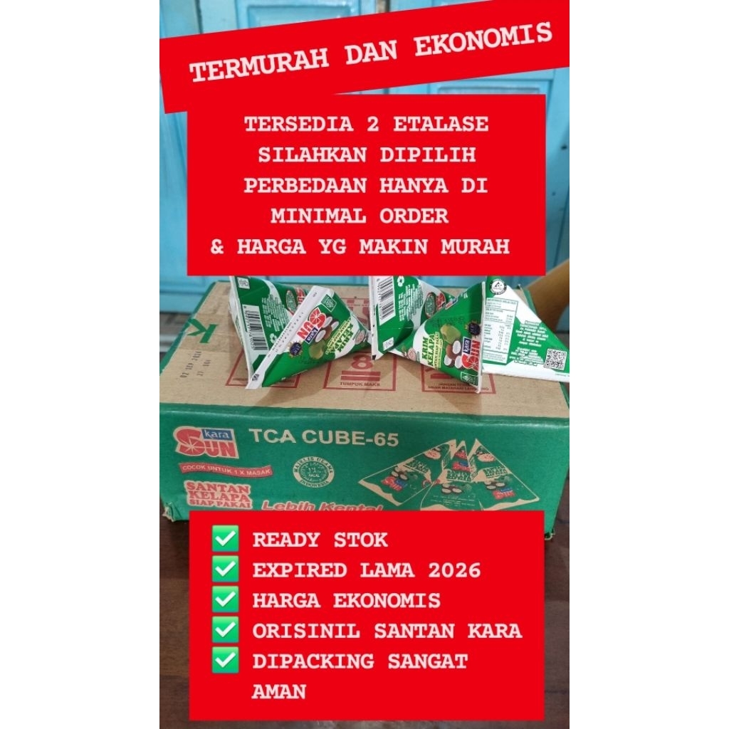 

Santan kara 65ml per PCS exp nov/dec2026 TERMURAH | READY [PROMO]