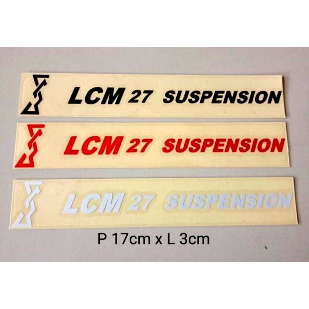 STICKER SHOCK DEPAN LCM 27 SUSPENSION VARIO BEAT MIO AEROX LEXI NMAX XEON FINO SCOOPY GENIO STICKER 