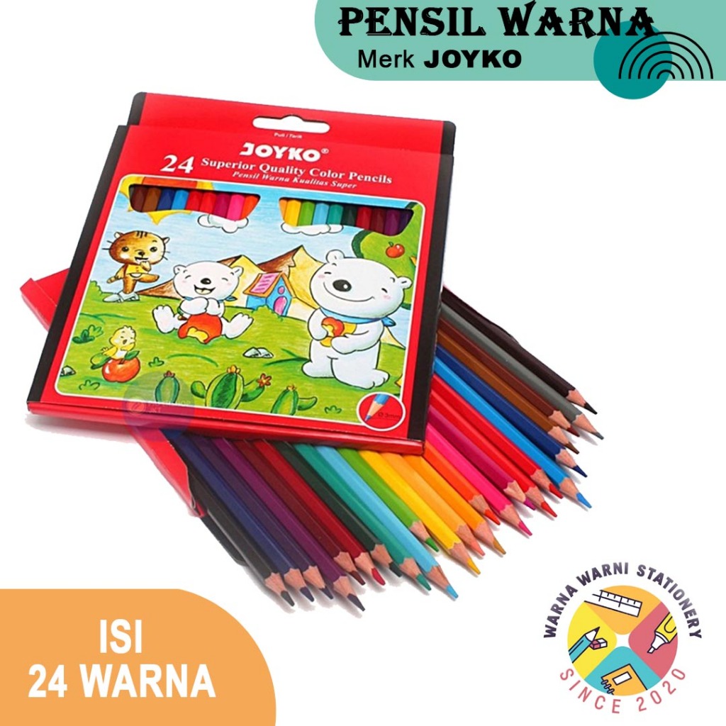 

Pensil Warna Joyko | 24 Warna | Panjang | CP - 101
