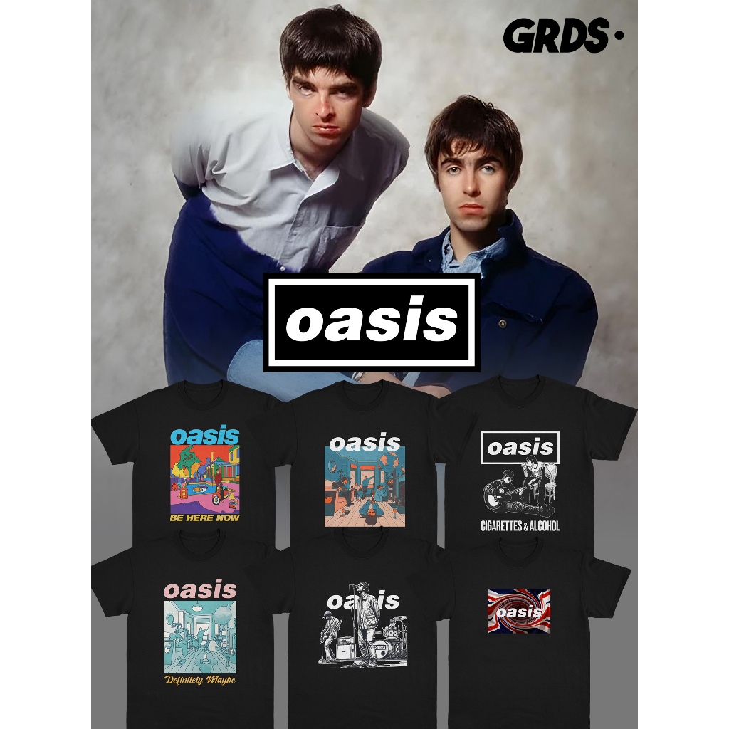 KAOS BAND OASIS / T-SHIRT BAND OASIS BAND 90S VINTAGE