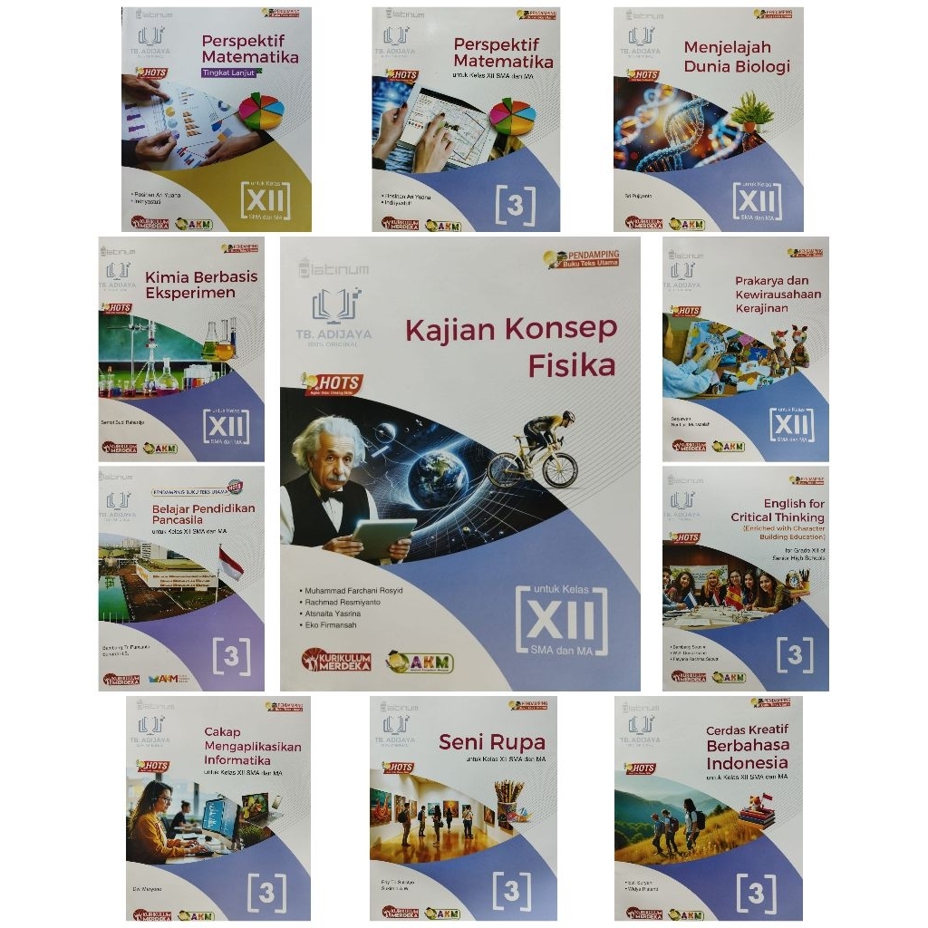 Matematika Bahasa Indonesia Inggris Fisika Kimia Biologi Informatika Ekonomi Geografi Sejarah Sosiol