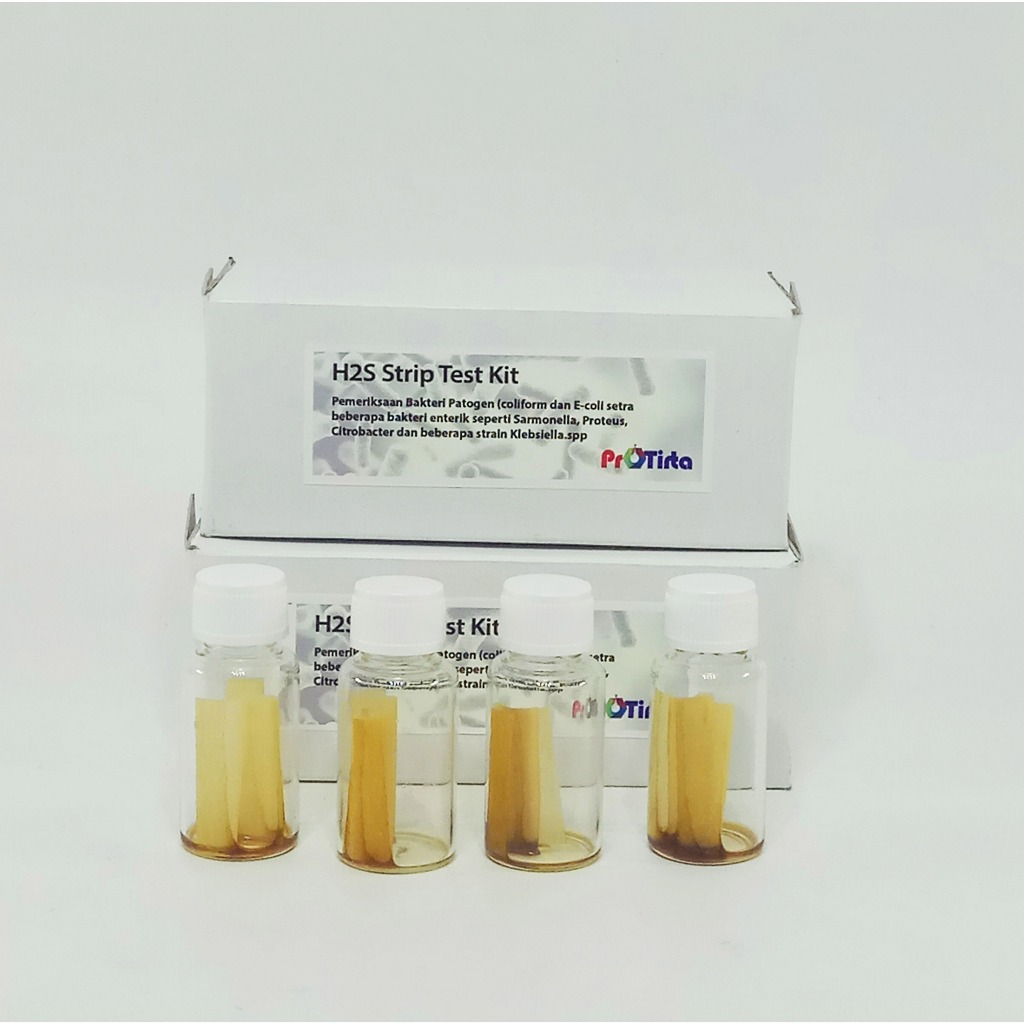 PROTIRTA | Water Test Kit  Bakteri Patogen, Methode H2S untuk deteksi E.Coli, salmonella dll pkg/1 (