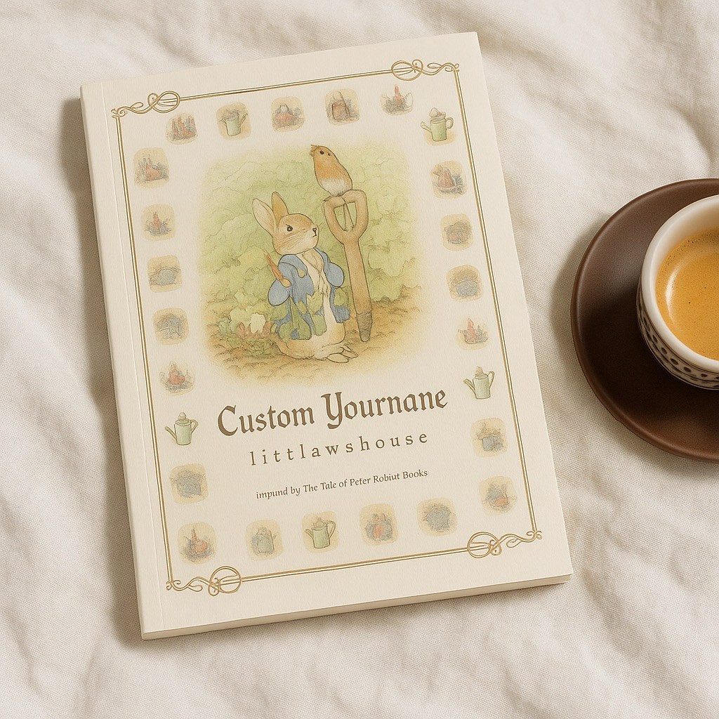 

custom notebook Petter rabbit (Beatrix potter) tambah nama