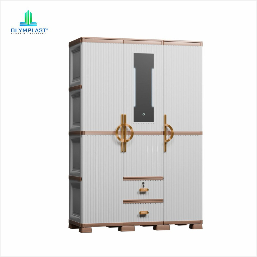 Lemari Plastik 3 Pintu Olymplast OTC LUXURY