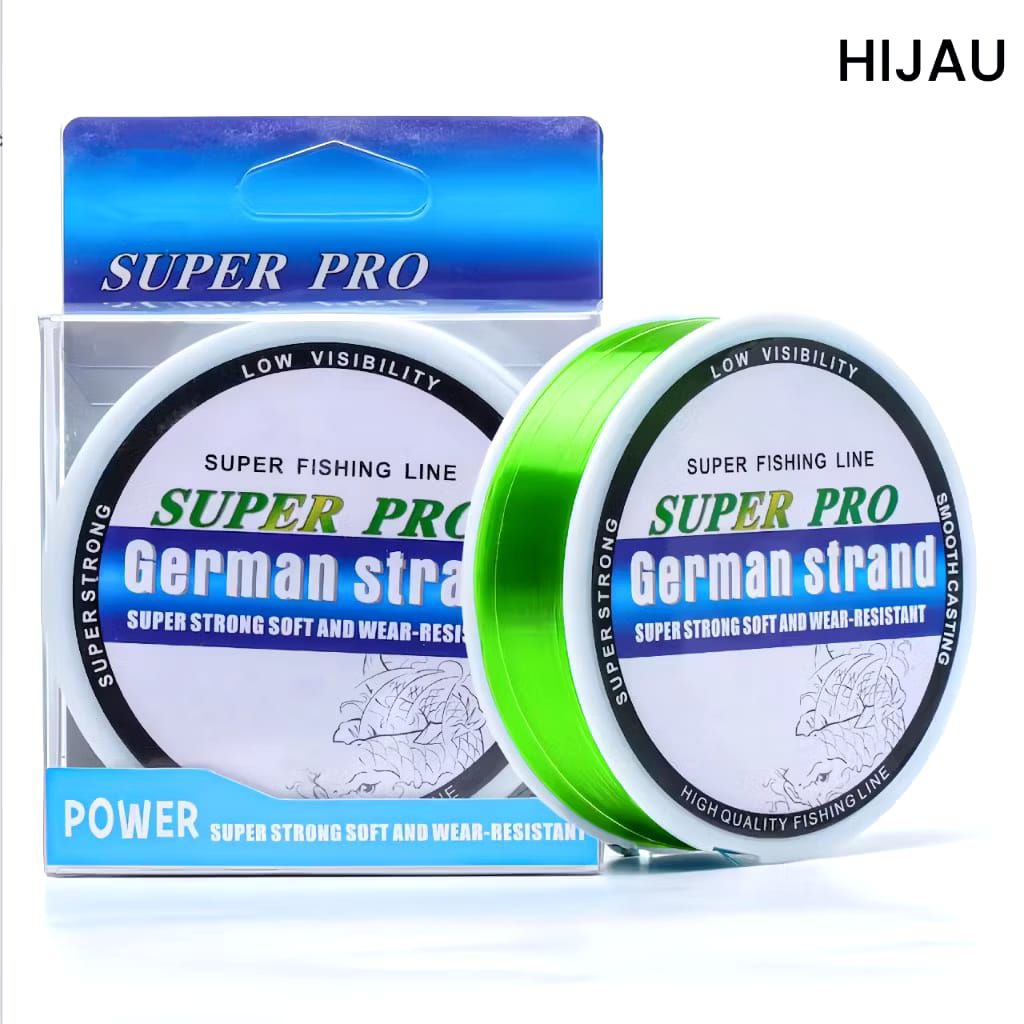 Senar Germany Fishing Line 200m Senar Pancing Invisible Bahan Nilon Tahan