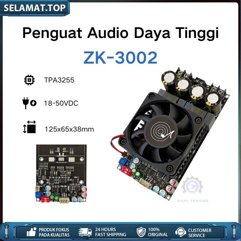 TPA3255 Amplifier Class D Stereo BTL Bridge Hifi HD Sound High Power Amplifier 600W Original ZK-3002