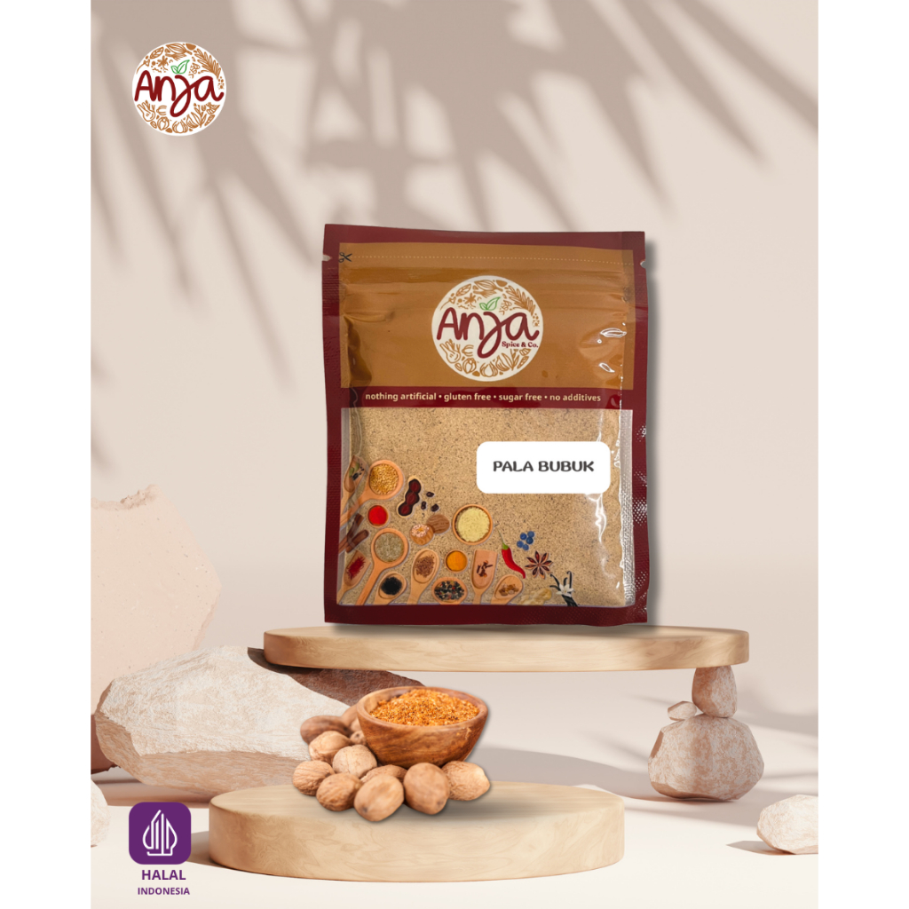 

Anja Rempah Pala Bubuk Sachet Isi 17gr - Bumbu Dapur Premium Powder Murni Lokal Kemasan Ziplock Berkualitas