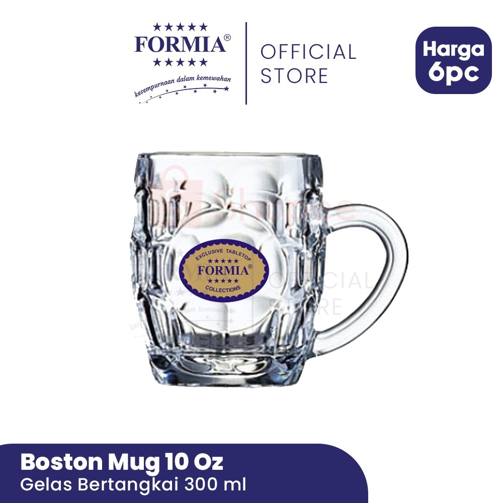 Formia Gelas Bertangkai Boston 10 oz - 6 pcs