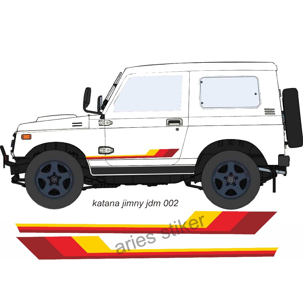 striping stiker lis suzuki katana jimny jdm 002
