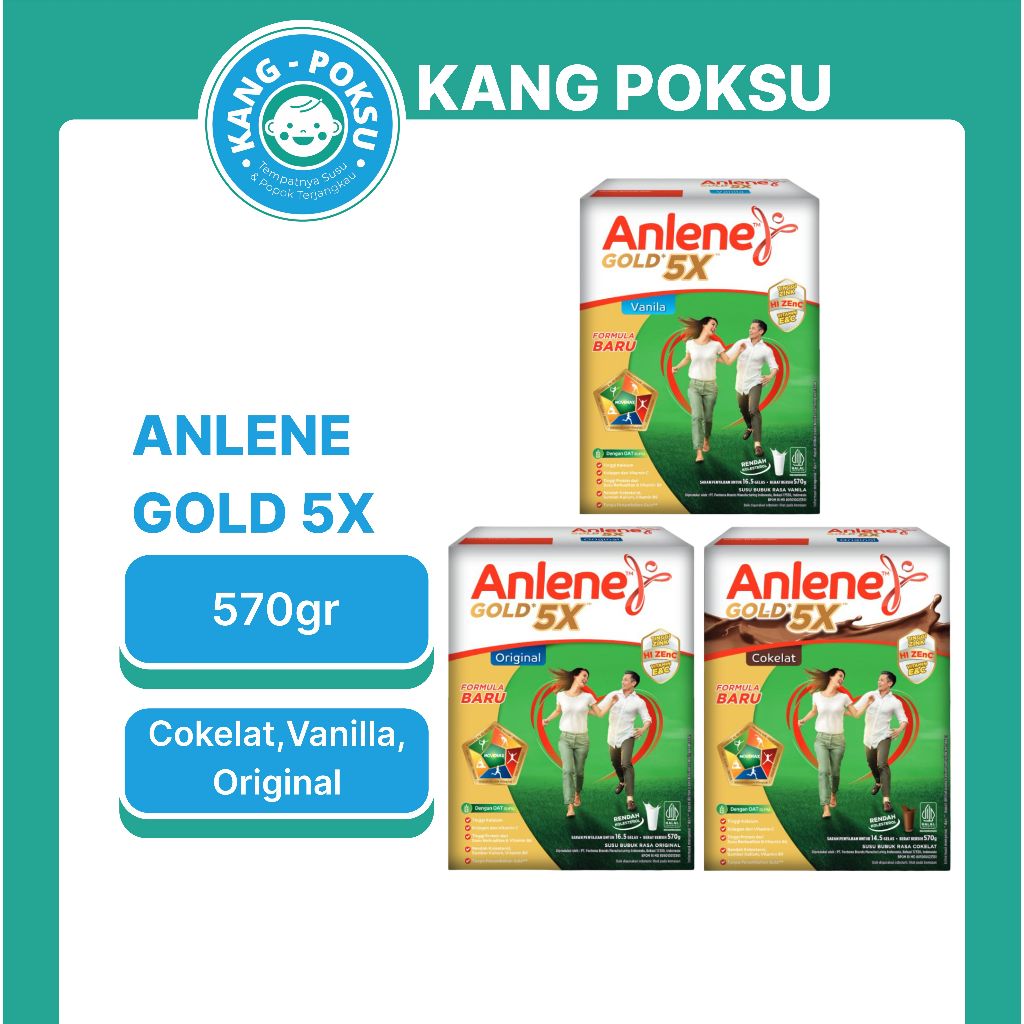 

ANLENE GOLD 5X 570GR SUSU KESEHATAN MURAH FORMULA SSKD KPS