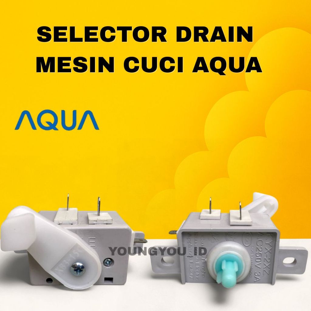 SELECTOR DRAIN MESIN CUCI AQUA SANYO – SWITCH PEMBUANGAN MESINCUCI AQUA SANYO