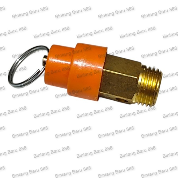 Safety Valve Compressor Mini Safety Valve 1/4" Safety Valve Kompressor Katup Buang Udara