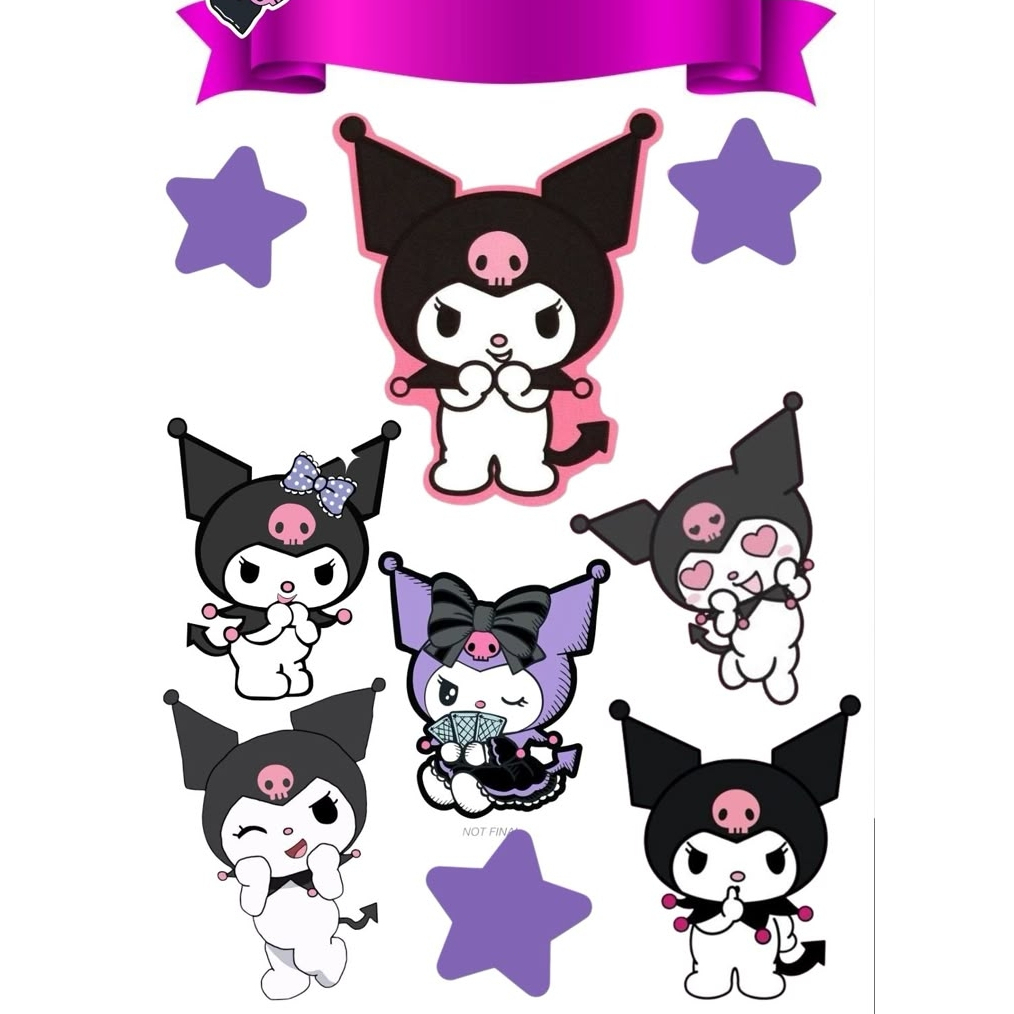 

TOPPER CAKE KUROMI / Ulang Tahun Tema Kuromi